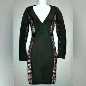 Akira Fishnet Black Women's Dress (470)